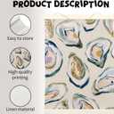 LKETW Coastal Beach Oyster Poster Hanger Frame 12x16 Inch, Ocean Oyster Beachy Wall Art Posters for Bedroom, Coastal Ocean Hanging Banner Decor for Home Living Room Beach House