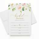 50 Trendy Watercolor Floral Invitations and Envelopes (Large Size 5x7) - Birthday Party, Wedding Invitation, Bridal Shower, Engagement, Rehearsal, Retirement, Baby Shower - Any Occasion (50 Pack)