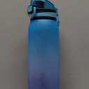 Opard 30oz/32oz Sports Water Bottle with Leak Proof Flip Top Lid BPA Free Tritan Reusable Plastic for Gym and Outdoor, Travel Water Bottle with Straw (Blue Purple)