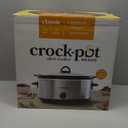 Crock-Pot 7 Quart Oval Manual Slow Cooker, Stainless Steel (SCV700-S-BR), Versatile Cookware for Large Families or Entertaining