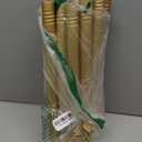 Gold Extra Long Curtain Rods 120-inch to 214-inch, 1 inch Heavy Duty Drapery Rod for Outdoor Patio, Living Room, Bedroom, Sliding Door, Modern Adjustable Curtain Pole 10-17.5ft