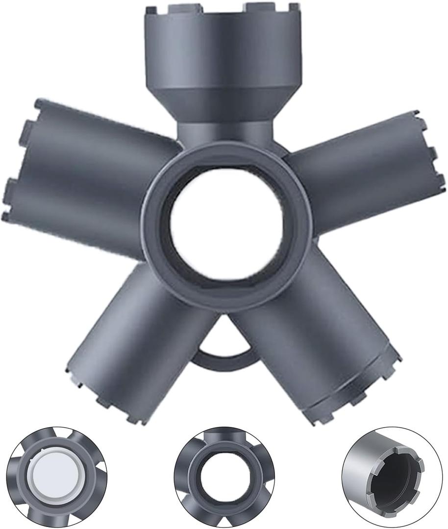 10-in-1 Faucet Aerator Removal Tool,Universal Aerator Key for Hidden, Threaded, and Housed Aerators - Fits M16.5, M18.5, M21.5, M22, M24, M28, TT, TF, STD, TJ Sizes