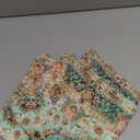 Boho Floral Throw Pillow Covers 18x18 inch Set of 2,Green Boho Rug Geometric Floral Pattern Decor Double Sided Pattern Cushion Cover Soft Pillow Case Living Sofa Room Bed Square Pillow Cover