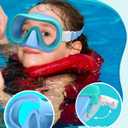 Seago 2 Pack Swim Goggles with Nose Cover, Goggles for Kids 6-14 Girls Boys Youth, Wide-Frame Swimming Goggles