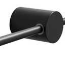 Balance Towel Bar Single Base Brass Towel Rack Adjustable Left and Right Wall Mounted Bathroom Towel Holder 20 inch Matte Black