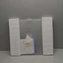 Clear Freestanding Dog Gate for Indoor Use,Pet Gates for Doorways no Drilling,Acrylic Foldable Dog Gate for Stairs with Support Feet (3Panel - 60''W x 23''H)