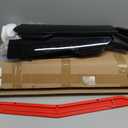 Universal Front Bumper Lip Chin Spoiler Splitter Diffuser Guard Wing Protector Trim Car Body Kit with Adjustable Support Splitter