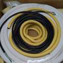 33FT Mini Split Line Set 1/4*3/8 OD HVAC Copper Tube Pipe Extension,3/8 Thickened PE Insulation Coil Air Conditioner Twin Copper Line Heating Equipment Hose with Flared Nuts (33FT (1/4+3/8) with wire)
