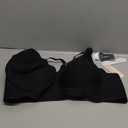 OEAK Women Jelly Bras No Underwire Scalloped Push Up Buttery Soft Tshirt Bra Seamless Full Coverage Convertible Everyday Bra Black, 3XL