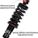 JFOYH Coil+Oil Shock Absorber Adjustable Damping Hydraulic Rear Shocks For MTB/E-Bike/Scoters, (Size 190MM, 1500 lbs)