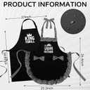 King & Queen Aprons Gift for Couple His and Her Anniversary Bridal Shower Wedding Engagement Kitchen Gift