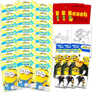 Despicable Me Ultimate Party Favor Set - Bundle of 24 Minions Activities with Stickers, Coloring Books, Crayons, More | Despicable Me Pack for Kids
