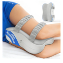 JINXIA Knee Pillow for Side Sleepers, Comfortable Memory Foam Leg Pillow for Side Sleeping, Pillow Sleeping Between Legs Aligns Spine, for Hip, Back & Sciatica Pain Relief, White and Gray