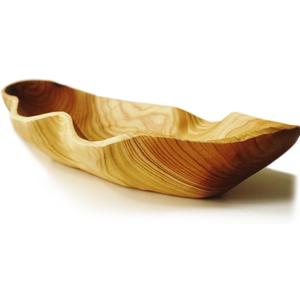 ZOY&TORA Large Handmade Decorative Wooden Dough Bowl, Natural Wood Grain Finish,Kitchen Coffee Dining Table Centerpiece Decor Tray,Farmhouse Style,driftwood bowls