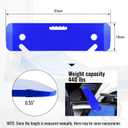YHK Transfer Board and Slide Board, Plastic Slide Board for Transferring, Slide Assist Device for Seniors Transfer to Wheelchair, Bed, Toilet, Car, 30"*7.9"*0.55", Hold up to 440 lbs, Blue