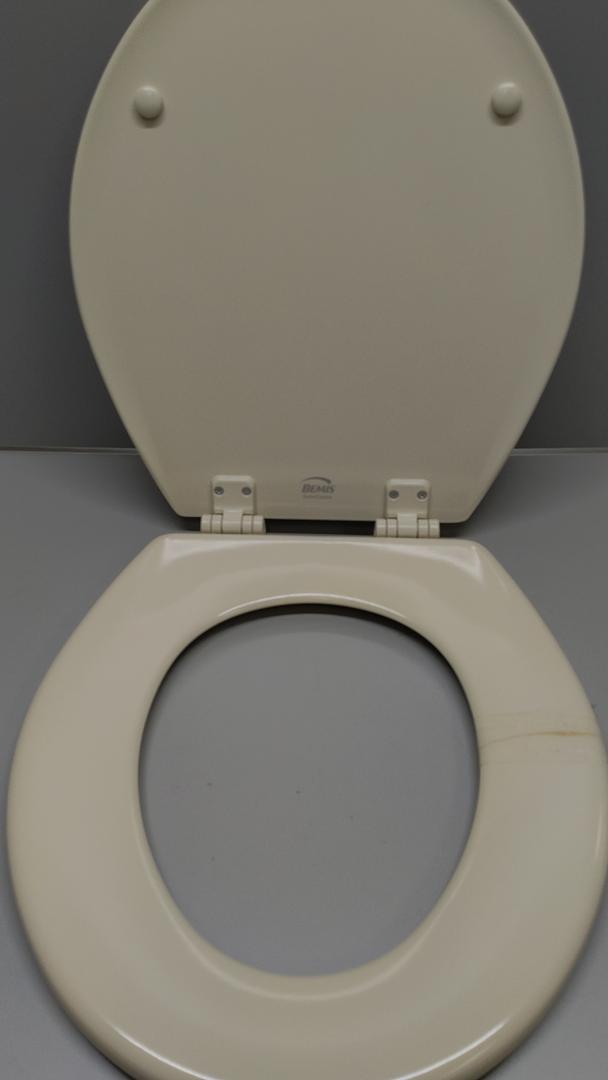 Dometic 385312114 Ceramic Toilet Seat Assembly - Bone Color Replacement For 110/210 Series Marine/RV Toilets