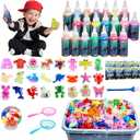LIHBCAIYI Magic Water Elf Kit, Aqua Fairy Water Gel with 21 Colors 24 Molds Gel Water Pets, Create Fun DIY Magic Elf Kits,Squishy Maker Set Sensory Toys Party Favors for Kids Ages 5+