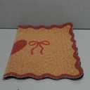 Dunzy Fall Pumpkin Plaid Bow Doormats Coquette Imitation Coir Outdoor Mat Harvest Welcome Front Non-Slip Door Mats Autumn Thanksgiving Rugs Decor for Indoor Outdoor Home Entrance Porch