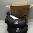Diono Solana, No Latch, Pack of 2 Backless Booster Car Seats, Lightweight, Machine Washable Covers, Cup Holders, Black