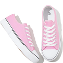 Adokoo Canvas Tennis Shoes for Women Low Top Casual White Black Sneakers for Women Lace Up Fashion Comfortable Walking Shoes 8