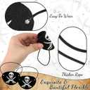 2 x Scotamalone Halloweens Pirate-Accessories for Men Women Pirate-Party Favors Supplies