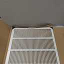 Fits 24x18 Duct Opening Stamped Steel Return Air Grille Vent Cover Grille for Sidewall and Ceiling in White Surface Dimensions: 25.75" W X 19.75" H (24" W x 18" H Duct Opening)