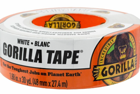 Gorilla Crystal Clear Tape, 1.88” x 18 yd (Pack of 1) - Weather Resistant for Indoor or Outdoor Projects and Repairs