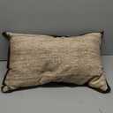 Loloi II Collection PLL0143 Brown/Ivory 16'' x 26'' Cover w/Down Pillow