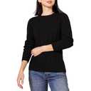 Amazon Essentials Women's Soft Fisherman Cable Knit Long-Sleeve Crewneck Sweater Black, XX-Large