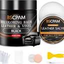 Black Leather Recoloring Balm with 100ml Mink Oil,Leather Couch Scratch Remover,Leather Repair kit for Vinyl Furniture and Car Interior,Leather Dye Paint,Mink Oil for Leather