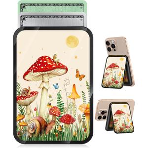 3 x Kidcube Phone Stand Magnetic - Cell Phone Stand Cute Moon Mushroom Girly for iPhone 16/15/14/13/12 Series