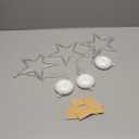 Holiday PeakTM Patriotic Suction Cup Lights - Set of 3 Red, White, and Blue Window Lights, LED Wall Dcor with Timer, Easy Installation, Battery-Powered, 20" L x 7.375" W x 1" D