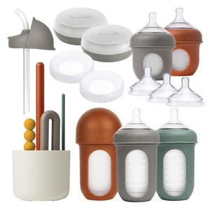 Boon Nursh Baby Bottle Gift Set with Mod Bottle Brush Set