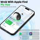 4 Packs Air Tracker Tags Compatible with Find My (iOS Only), Bluetooth Tracker, Smart Keys Finder and Item Locator with Waterproof Case for Wallet Luggage (2B+2W)