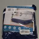 Utopia Bedding Queen Bed Skirt - Soft Quadruple Pleated Ruffle - Easy Fit with 16 Inch Tailored Drop - Hotel Quality, Shrinkage and Fade Resistant (Queen, Navy)