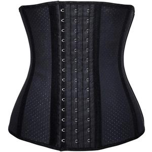 YIANNA Waist Trainer for Women Latex Underbust Waist Cincher Corset Sport Girdle Hourglass Body Shaper (XX-Large, Black Breathable)