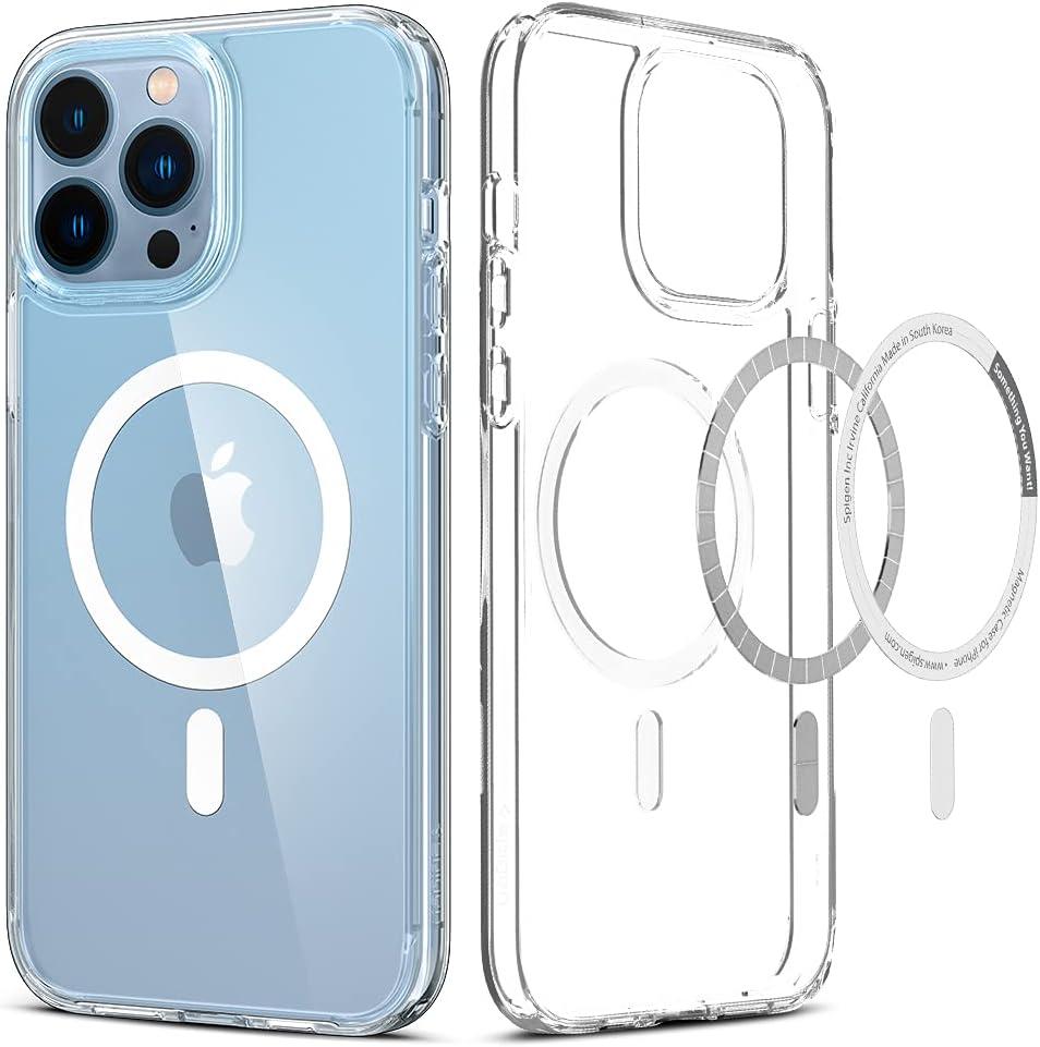 Spigen for iPhone 13 Pro Max Case, Ultra Hybrid MagFit [Anti-Yellowing] [Compatible with Magsafe] - Clear