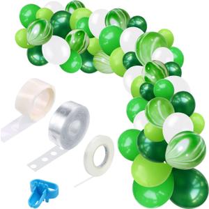 BEISHIDA 106 Pack Green Party Balloons Garland Arch kit Green Balloons Party Decoration Birthday Party Supplies