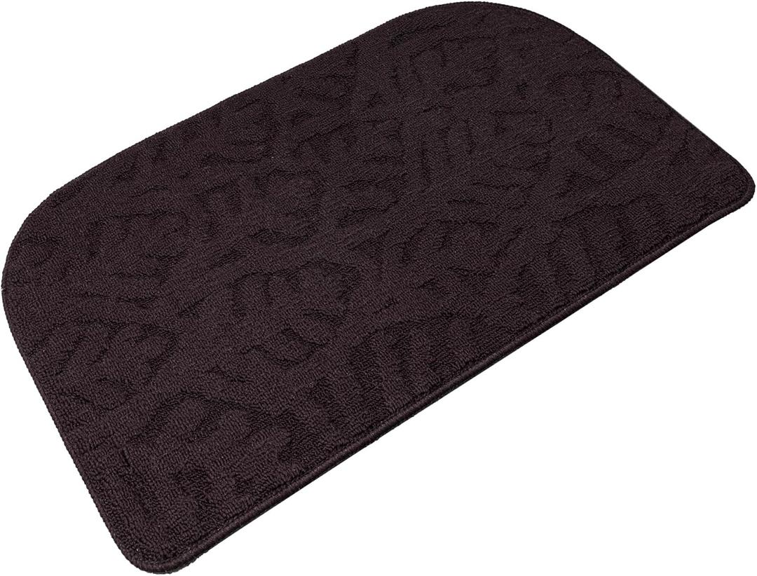TOONOW Indoor Doormats Front Door Mat,32 "x17, Low-Profile Machine Washable Kitchen Rug, Absorbent Mud Half Round Entrance Mat for Outdoors, Entryway, Patio, Bedroom,Purple