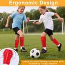 2 Pairs Shin Guards Soccer for Kids,Shin Pads Extra Lightweight Breathable Slide in Shin Guard for Football Training Match Outdoor Activities Protective Slip-in Shin Guards for Boys Girls (Red)