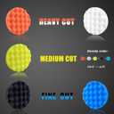 6 Inch Car Polishing & Buffing Sponge Pads Kit Wool Bonnet Pads for Household Electric Drill and Auto Polisher with 8mm M14 Drill Adapter for Washing Cleaning Waxing Dusting, 11PCS