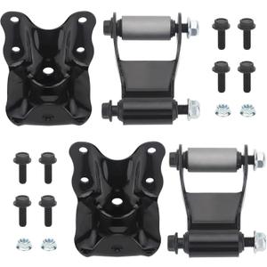 Rear Leaf Spring Shackles Hanger Brackets Repair Kit Fit For 1986-2011 Ford Ranger,1994-2010 Mazda B2300/B3000/B400,1998-2001 Mazda B2500,Replaces#722-001 722-010