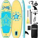 Kids Paddle Board with SUP Accessories, Child Paddle Board Durable, Lightweight, Stable Design, Wide Non-Slip Deck, 7.6ft 8ft 9.6ft Inflatable Paddle Boards for Kids & Youth