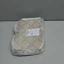 FOXLOVER Quilted Crossbody Bags for Women Vegan Leather Boho Purses Shoulder Handbags with Tassel (Beige)