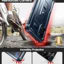 Dexnor for Samsung Galaxy Note 10+ Plus Case, [Built in Screen Protector and Kickstand] Heavy Duty Military Grade Protection Shockproof Protective Cover for Samsung Galaxy Note 10 Plus (Blue)