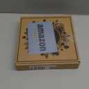 9" Acacia Wood Lazy Susan Turntable, Tomoaza Kitchen Organizer Turntable with Steel Sides, 360 Degree Lazy Susan for Countertop Cabinet or Dining Table