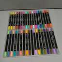 ARTISTRO 36 Precision Dual-Tip Acrylic Paint Markers Paint Pens Set with Dot & Fine Tips for Fabric, Rock, Glass, Wood, Coloring Books Classroom & Art Supplies Gift Teacher Appreciation Gift