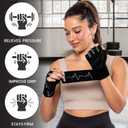 MhIL Workout Gloves for Women Breathable Gym Gloves for Women with Palm Protection and Enhanced Grip Padded Weight Lifting Glove for Womens with Wrist Wraps Support Weightlifting Exercise Cycling, S
