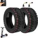 100/65-6.5 Off-Road Tubeless Tire for VSETT 11+/Zero 11X/Dualtron for 11 Inch Electric Scooter Accessories, Self Repairing Tires, Non-Slip Replacement Wheels for Scooter (2 pcs)