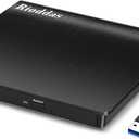 Rioddas External CD/DVD Drive for Laptop, USB 3.0 CD DVD Player Portable +/-RW Burner CD ROM Reader Writer Disk Duplicator Compatible with Laptop Desktop PC Windows Apple Mac Pro MacBook Linux